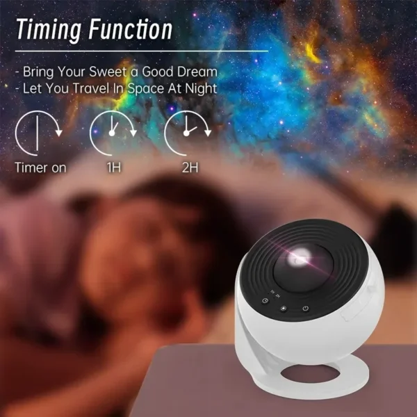 360° Rotating Galaxy Projector Night Light – Magical Star Effect