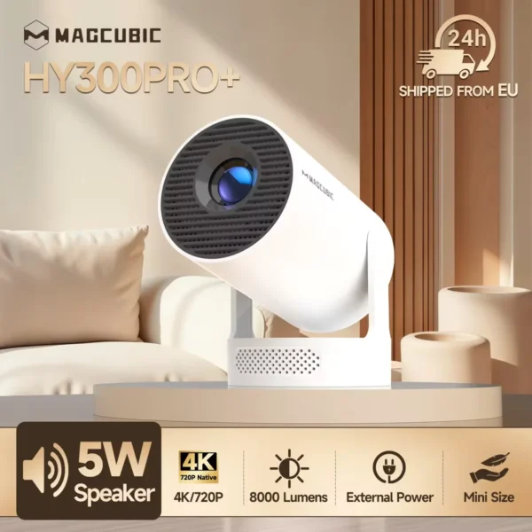 Magcubic HY300 Pro 8K Android 14 Projector with Dual WiFi6 and Bluetooth 5.4