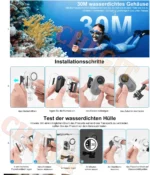 4K Action Camera mounted on motorcycle helmet