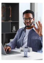 Aluminum Phone Holder Stand 360° adjustable desk design