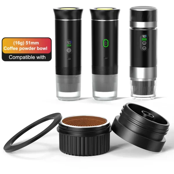 DENOKIN 51mm Stainless Steel Coffee Filter Basket for Espresso Machine