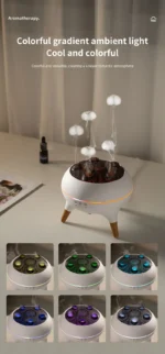 Dynamic Jellyfish Air Humidifier with Mist & Colorful Night Lights