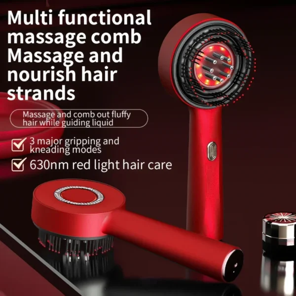 Electric Massage Comb with red light and 3 modes