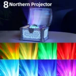 Galaxy Projector Aurora Night Light in vintage treasure chest design