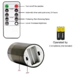 LED Flameless Candles acrylic set with remote control timer