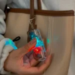 LED Keyboard Key Keychain light up clickable fidget toy