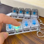 LED Keyboard Key Keychain light up clickable fidget toy