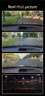 M2 GPS Car Head Up Display projecting digital KMH speed on windshield3