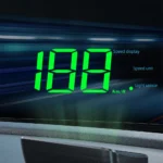 M2 GPS Car Head Up Display projecting digital KMH speed on windshield3