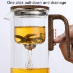 Premium Magnetic Glass Teapot with One-Click Tea Separation - Image 3