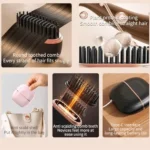 Mini Hair Straightener wireless portable flat comb with 3-speed temperature control