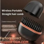 Mini Hair Straightener wireless portable flat comb with 3-speed temperature control