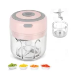 Mini Rechargeable Garlic Chopper 250ml Electric Meat Grinder 30W
