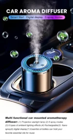 Rechargeable Car Aroma Diffuser with colorful starry sky lights