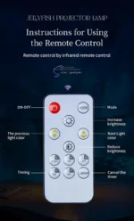 Relaxing Jellyfish Projection Night Light with Remote Control