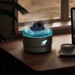 Volcanic Crack Light Cannons Humidifier with RGB night light and mist effect