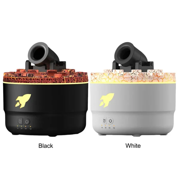 Volcanic Crack Light Cannons Humidifier with RGB night light and mist effect