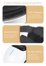 cordless knee massager with vibration therapy for joint relief