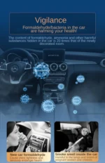 solar car fragrance diffuser with smart motion sensor and essential oils