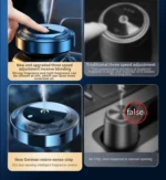 solar car fragrance diffuser with smart motion sensor and essential oils