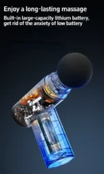 Electric Fascial Gun Deep Tissue Percussion Muscle Massager for Body Neck Back