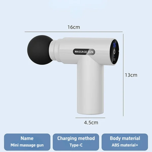 Electric Fascial Gun Deep Tissue Percussion Muscle Massager for Body Neck Back