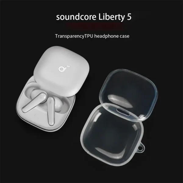 Soundcore Liberty 5 Case clear TPU protective transparent earphone cover