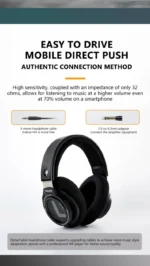 Philips SHP9500 Headphones wired HiFi over-ear studio monitor headset