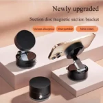 Suction Cup Phone Holder magnetic vacuum mount for car dashboard and desk