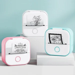 Mini thermal printer printing labels